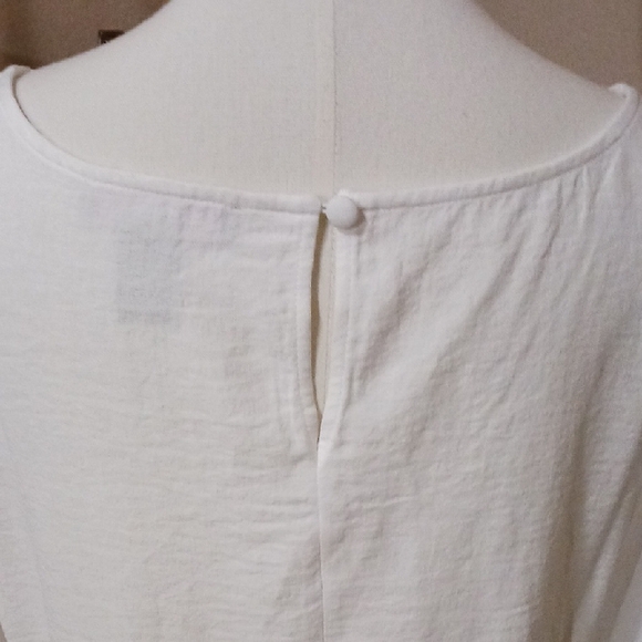 Olivia and Martin- White Women's Blouse - Picture 7 of 9